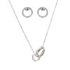 Picture of A²OTP Unisex Double-Ring Stone-Set Jewelry Set – Minimalist Luxury Piece – Daily Versatile – Perfect Gift