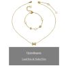 Picture of A²OTP Women's Delicate Golden Jewelry Set (Necklace + Bracelet) – Chic Minimalist Elegance – Perfect Gift