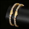 Picture of A²OTP Elegant Gold Diamond Bracelet - Sparkling Jewelry - Perfect Gift for Birthdays/Valentine's Day/Anniversaries