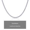 Picture of A²OTP Women's Silver Full Diamond Luxury Necklace - Dazzling Jewelry - The Perfect Gift for Birthdays/Valentine's Day/Anniversaries