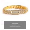 Picture of A²OTP Luxury Gold Chunky Chain Rhinestone Bracelet – A Street Style Must-Have – Perfect Gift
