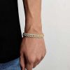 Picture of A²OTP Luxury Gold Chunky Chain Rhinestone Bracelet – A Street Style Must-Have – Perfect Gift